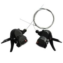 Alavanca de Câmbio Saiguan Rapid Fire 3x8v S/ Maçaneta Preto