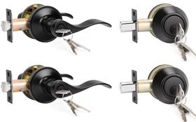 Alavanca de entrada frontal KNOBWELL com fechadura única