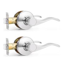 Alavanca de maçaneta de porta Probrico Chrome Passage Polished Chrome
