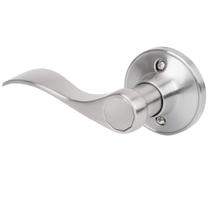 Alavanca de porta fictícia HOSOM Wave Style, níquel acetinado, pacote com 1 pacote