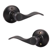 Alavanca de porta fictícia Probrico Polido a Óleo Bronze Wave Style x2 Alavanca de porta fictícia Probrico Polido a Óleo Bronze Wave Style x2