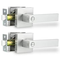 Alavanca de porta RAZCC Heavy Duty Interior em níquel acetinado, pacote com 2