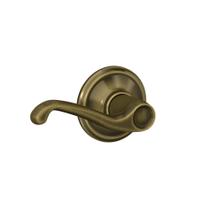 Alavanca de porta SCHLAGE F10 V FLA 609 Latão antigo