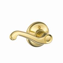 Alavanca de porta SCHLAGE F170 FLA 605 LH Latão polido Alavanca de porta SCHLAGE F170 FLA 605 LH Latão polido