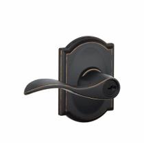 Alavanca de porta Schlage F51A ACC 716 CAM Accent Aged Bronze