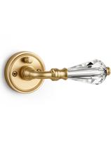 Alavanca de porta SORWDUERM Crystal Gold Privacy Zinc Alloy Alavanca de porta SORWDUERM Crystal Gold Privacy Zinc Alloy