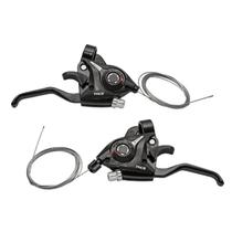 Alavanca Passador de Cambio Traseiro Bike Bicicleta Vfire 3x7 Com cabo e Maçaneta de Freio Preto PACO