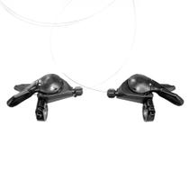 Alavancas de câmbio rapid fire 21v com cabos cor preto