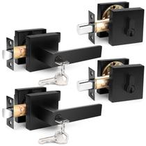 Alavancas de entrada Lockset Probrico Square com fechaduras de cilindro único