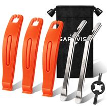 Alavancas de pneus de bicicleta SARDVISA Ultra Strong, 3 peças e 2 unidades de aço inoxidável Alavancas de pneus de bicicleta SARDVISA Ultra Strong, 3 peças e 2 unidades de aço inoxidável