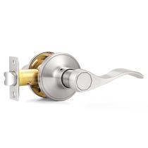 Alavancas de porta Probrico Brushed Nickel Passage Wave Style