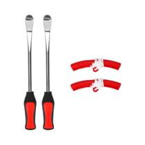 Alavancas Para Troca De Pneus De Moto E Bicicleta, Kit De Ferramentas Profissionais Para Reparo Com Alavancas Para Troca De Pneus De Moto E Bicicleta, Kit De Ferramentas Profissionais Para Reparo Com