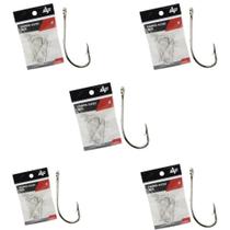 Albatroz kit 5 cartelas anzol farpa 4330 niq n.2 25un Albatroz kit 5 cartelas anzol farpa 4330 niq n.2 25un