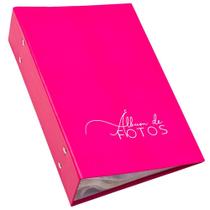 Album 10X15 Para 500 Fotos Rosa Liso Para Minha Princesa Linda