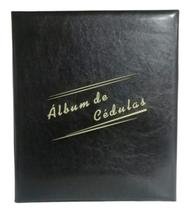Álbum Acolchoado Grande Preto Para 60 Cédulas Pinos - Loja do colecionador