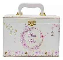 Álbum Box Maleta Luxo Meu Bebê Jardim 240 Fotos 15x21