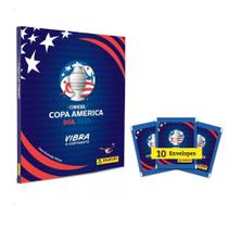 Álbum Capa Dura Copa América Conmebol 2024 + 50 Figurinhas - Panini