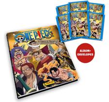 Álbum Capa Dura Do One Piece Com 50 Figurinhas 10 Envelopes - Panini