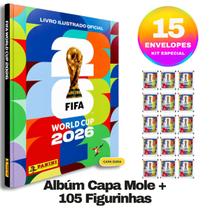 Álbum Capa Dura Original Copa Do Mundo 2026 com 105 Figurinhas
