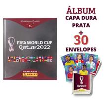 Album Capa Dura Prata Copa Do Mundo 2022 + 30 Envelopes