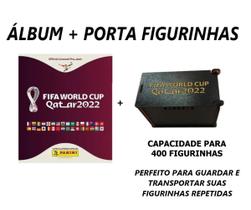 Álbum Cartão Copa Do Mundo Qatar 2022+Porta Figurinhas G400P
