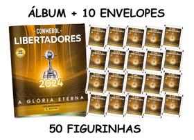 Álbum com Envelopes de Figurinhas da Libertadores 2024 - Panini