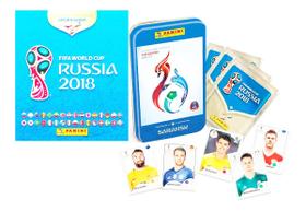 Álbum Copa 2018 Rússia + Lata Saransk + 24 Pacotinhos