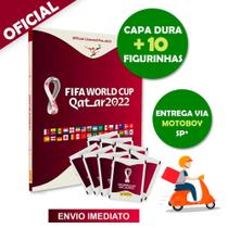Álbum Copa 2022 Original Panini Capa Dura Com 10 Figurinhas