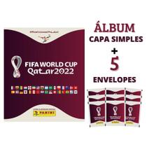 Album Copa 2022 Qatar + 5 Envelopes Figurinhas Panini