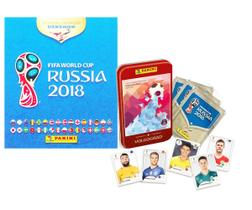 Álbum Copa do Mundo 2018 Lata Volgograd + 24 Pacotinhos