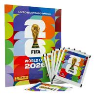 Álbum Copa Do Mundo 2026 Brochura Capa Mole + 70 Figurinhas