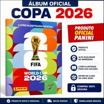 Álbum Copa do Mundo 2026 Oficial Panini Brochura Livro Ilustrado FIFA World Cup 2026 Colecionável