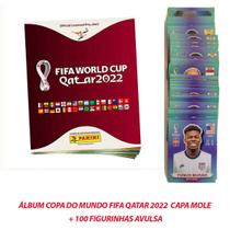Álbum Copa Do Mundo Fifa Qatar 2022 capa Mole 100 Figurinhas Avulsa e Aleatórias Álbum Copa Do Mundo Fifa Qatar 2022 capa Mole 100 Figurinhas Avulsa e Aleatórias