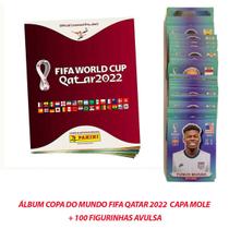 Álbum Copa Do Mundo Fifa Qatar 2022 (capa Mole) + 100 Figurinhas