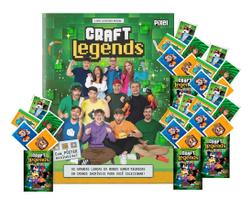 Álbum Craft Legends Com envelopes de figurinhas Craft Legends