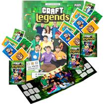 Album Craft Legends Minecraft Youtubers 220 Figurinhas Gamers Lendários do Minecraft