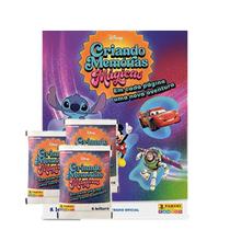 Álbum Criando Memórias Mágicas - Disney com 3 pacotes de figurinhas