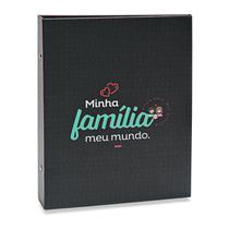 Álbum Criativa Folhas Preta 160 Fotos Minha Familia