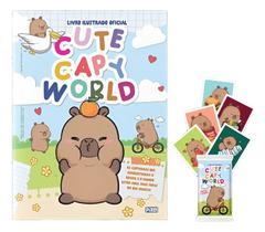Álbum Cute Capy World Capivara Com 100 Figurinhas 20 Envelopes