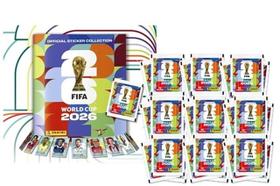 Álbum da Copa do Mundo 2026 com 14 figurinhas são 2 envelopes Álbum da Copa do Mundo 2026 com 14 figurinhas são 2 envelopes