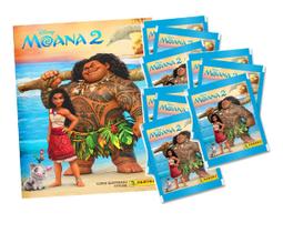 Álbum da Moana 2 com 50 Figurinhas Moana 10 envelopes