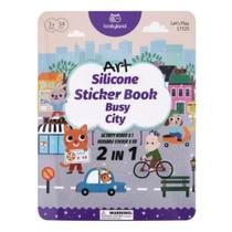 Album de Adesivos Reutilizaveis Em Ingles - Cidade Tookyland