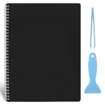 Álbum de adesivos reutilizável Ruatu Large com 40 folhas pretas