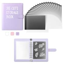 Álbum de armazenamento para matrizes de corte KKJCXY com 12 folhas magnéticas 23 x 17 cm roxo Álbum de armazenamento para matrizes de corte KKJCXY com 12 folhas magnéticas 23 x 17 cm roxo