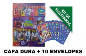 Album de Capa Dura do Luccas Neto 2 Luccas Toon com 10 envelopes 40 figurinhas e 10 Tiktoons