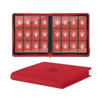 Álbum De Cartas Colecionáveis Com 12 Bolsos E Zíper Em Couro Premium, Capacidade Para 480 Cartas De Álbum De Cartas Colecionáveis Com 12 Bolsos E Zíper Em Couro Premium, Capacidade Para 480 Cartas De