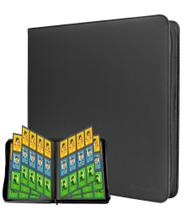 Álbum de Cartas Deqabic 12 Bolsillos 720 Cartas com Zíper Preto Álbum de Cartas Deqabic 12 Bolsillos 720 Cartas com Zíper Preto
