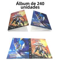 Álbum de Cartas Pokémon Charizard Vmax/Gx/Ex - 240 Cartas - Suporte para Jogo Infantil