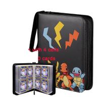 Álbum De Cartas Pokémon Em PU Com Zíper 2026, Livro De Álbum De Fotos, Arquivo De Figuras De Anime,
