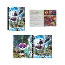 Álbum de Cartas Pokémon Infantil com 9 Bolsos para 540 Cartas - Pikachu, Anime, Coleção de Jogos